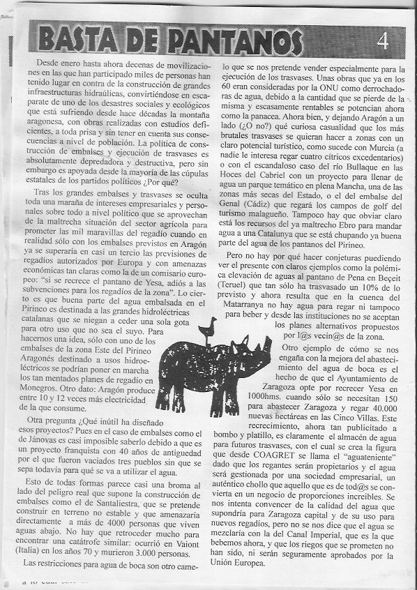 Página del fanzine