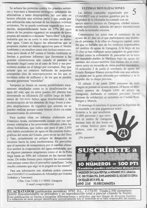 Página del fanzine