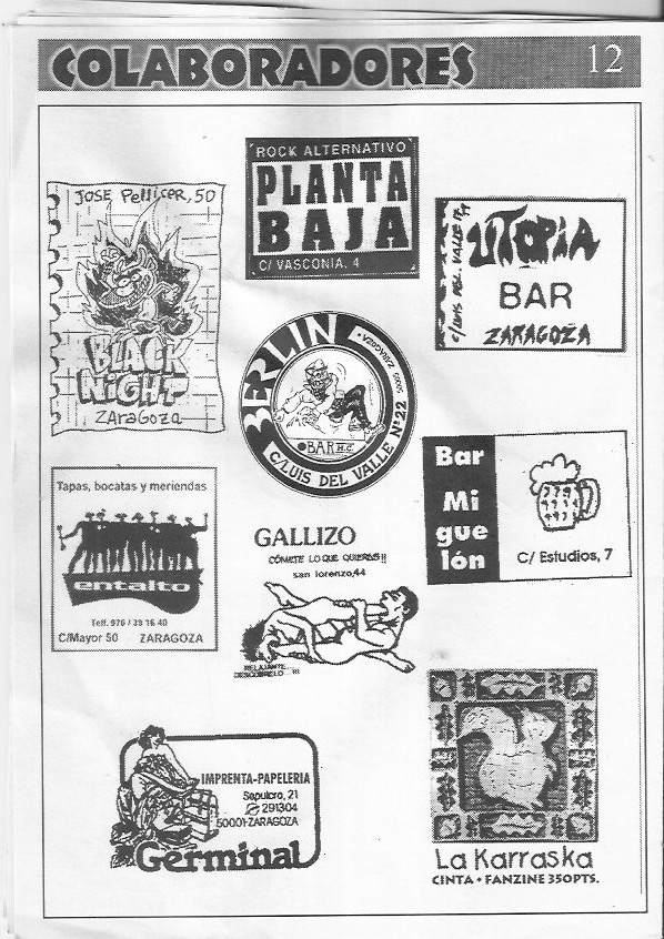 Página del fanzine
