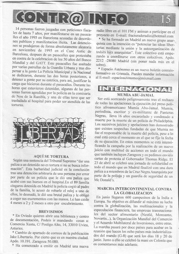 Página del fanzine