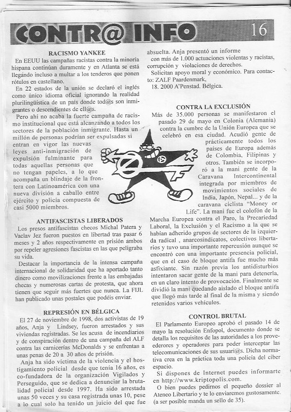 Página del fanzine