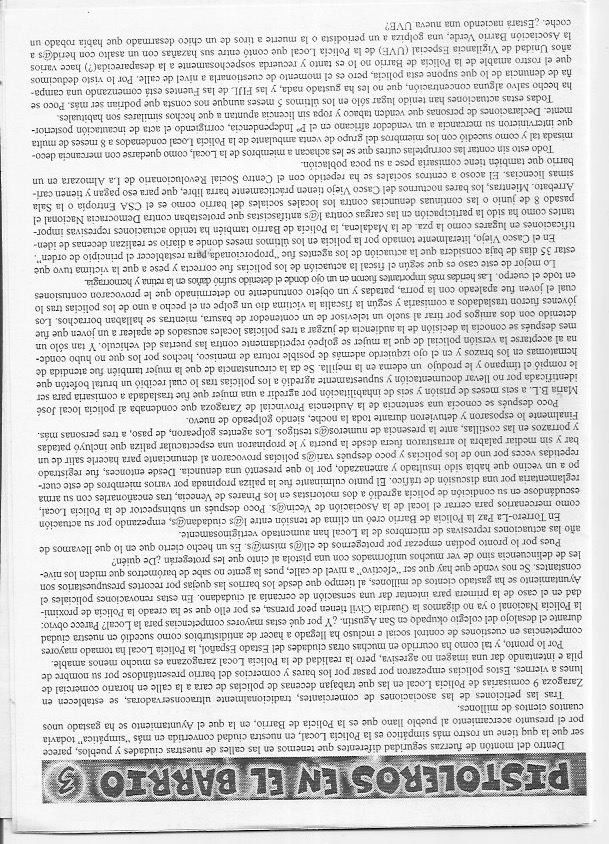 Página del fanzine