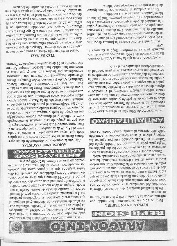 Página del fanzine