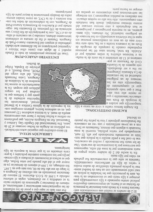 Página del fanzine