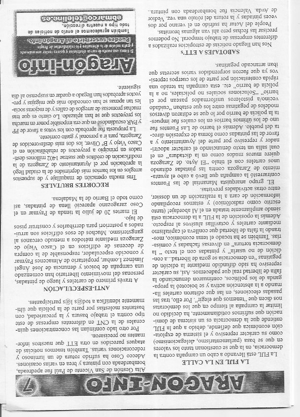 Página del fanzine