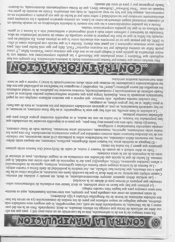 Página del fanzine