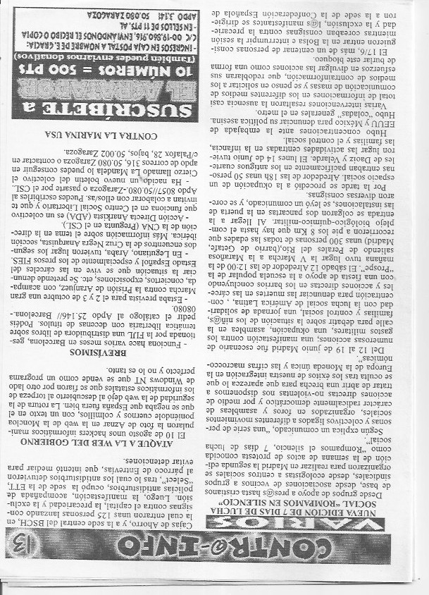 Página del fanzine