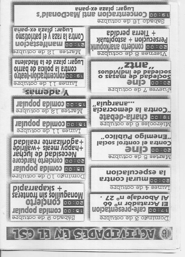 Página del fanzine