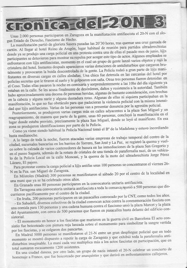 Página del fanzine