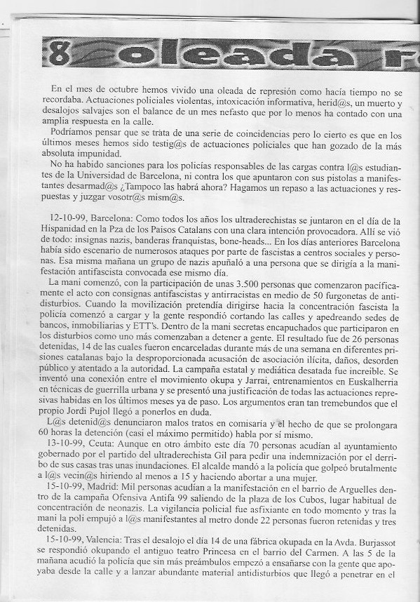Página del fanzine