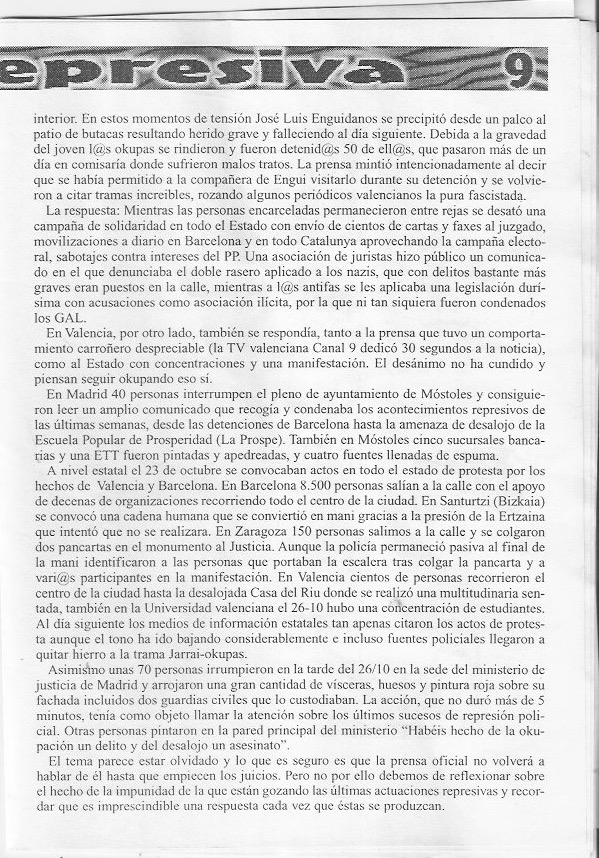 Página del fanzine