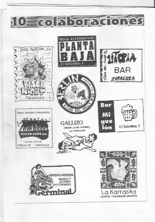 Página del fanzine