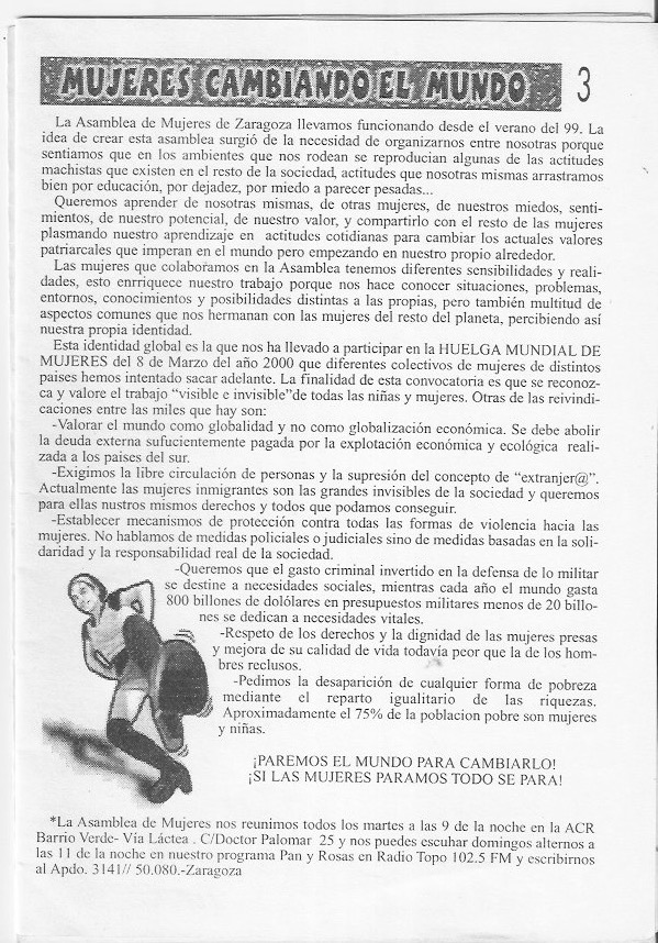 Página del fanzine