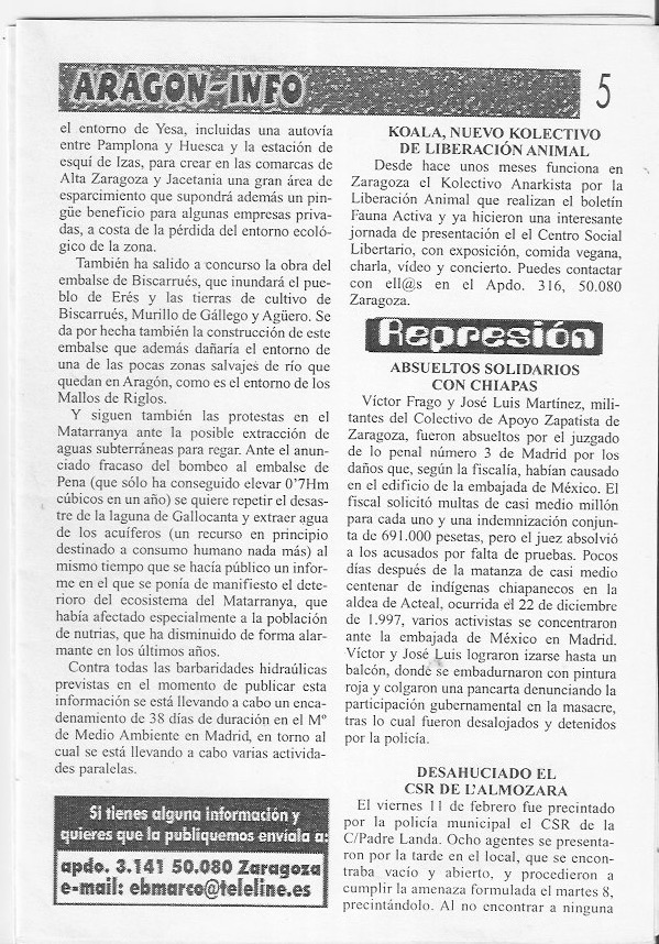 Página del fanzine