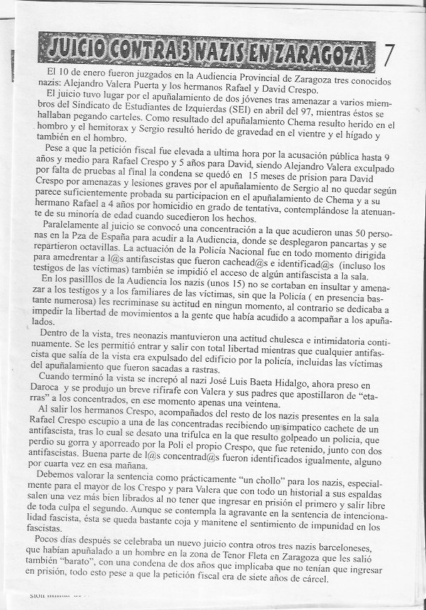 Página del fanzine
