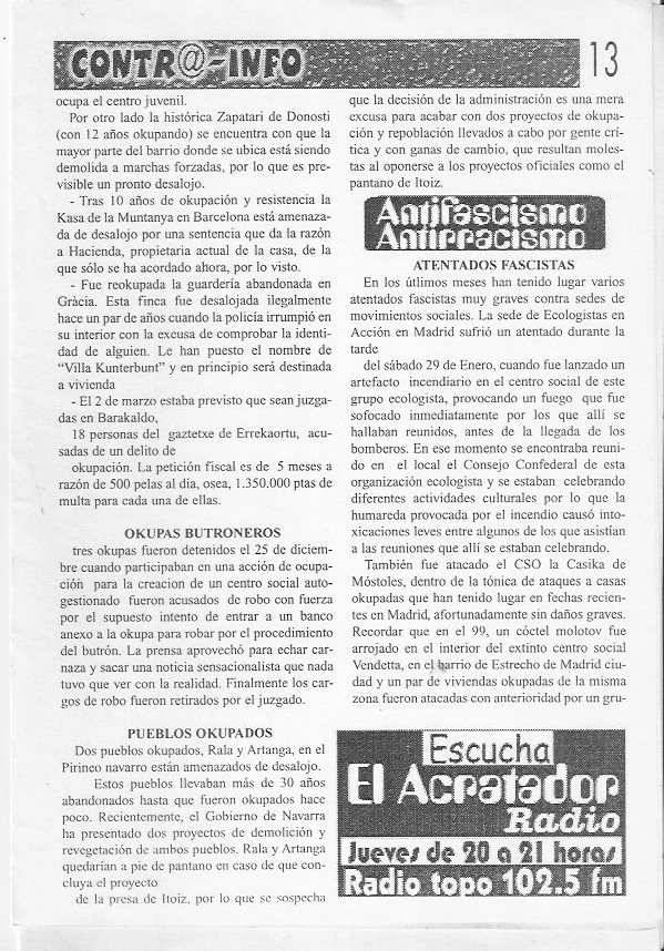 Página del fanzine