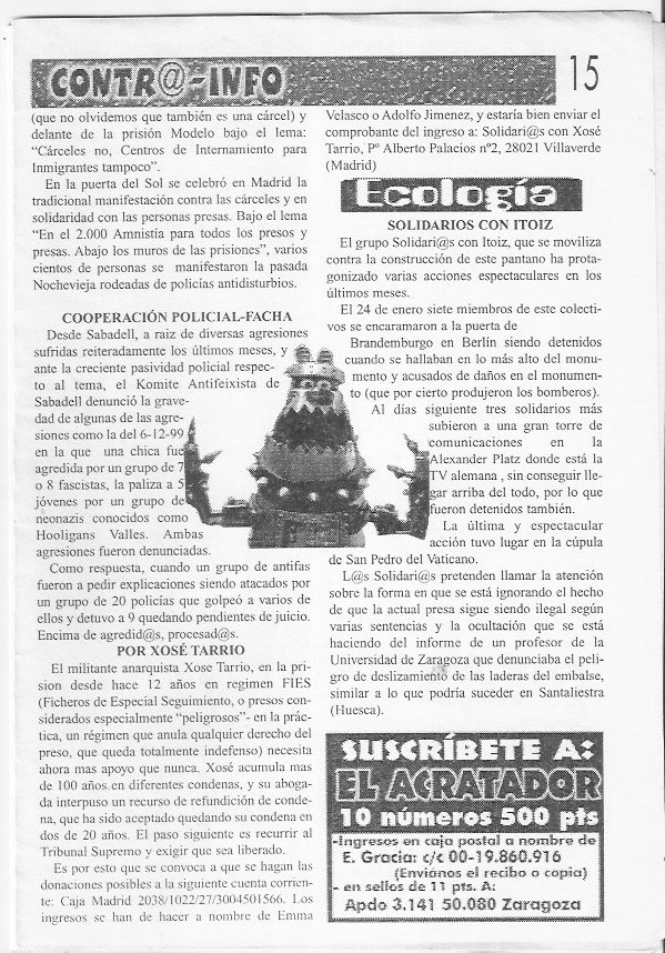 Página del fanzine