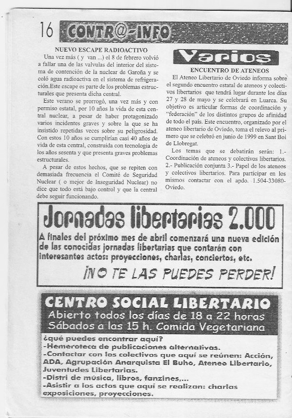 Página del fanzine