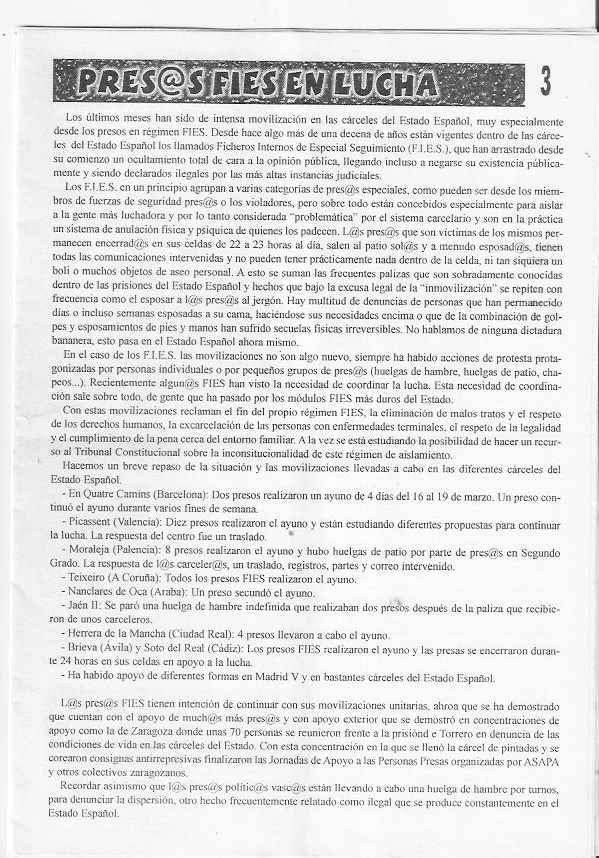Página del fanzine