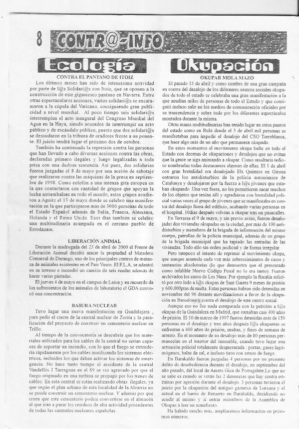 Página del fanzine