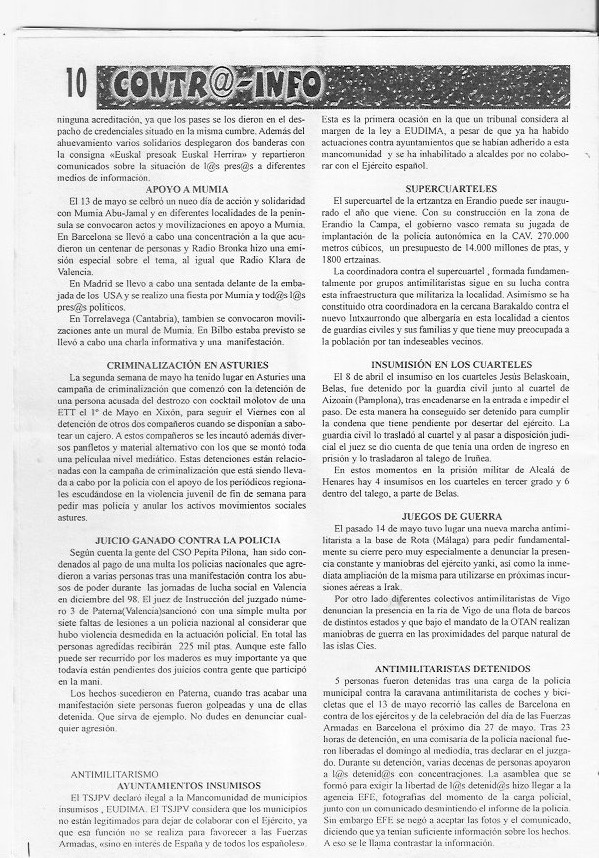 Página del fanzine