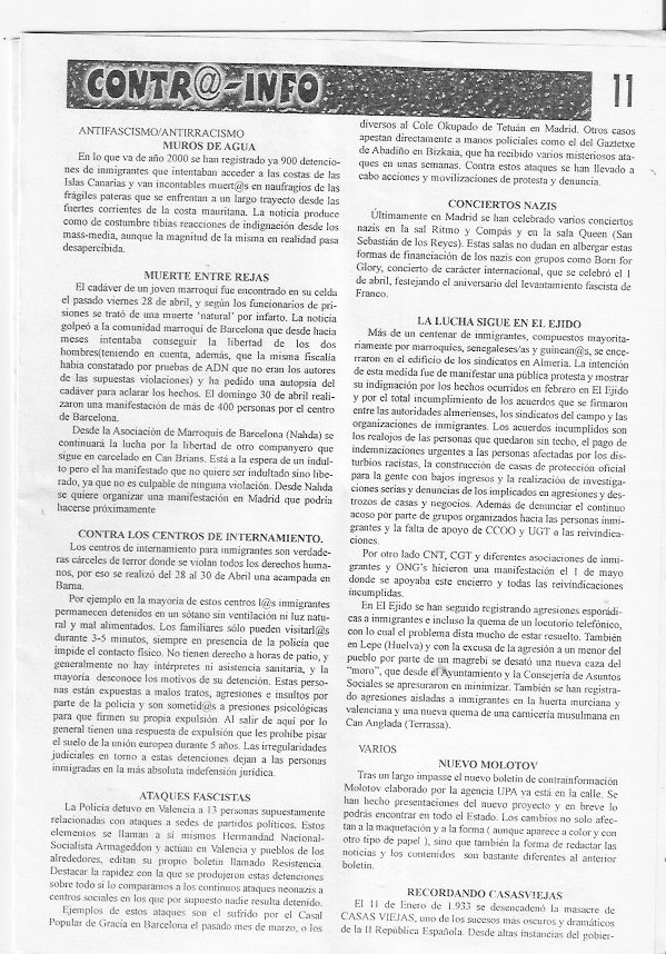 Página del fanzine