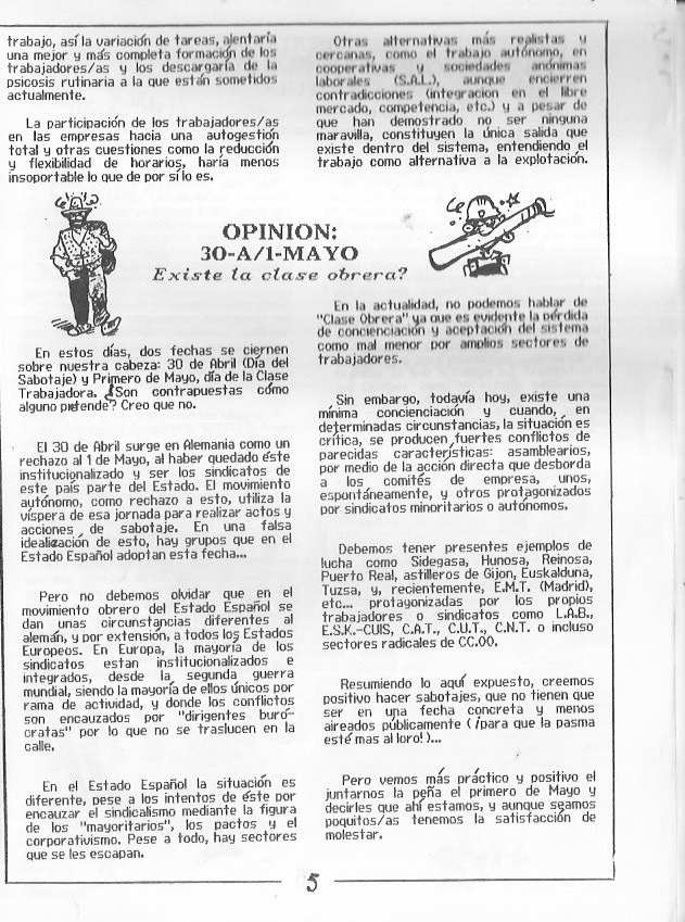 Página del fanzine