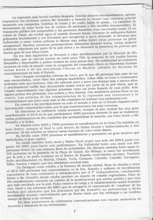 Página del fanzine