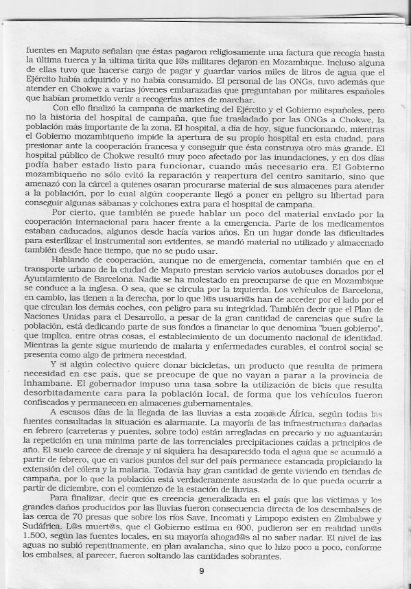 Página del fanzine
