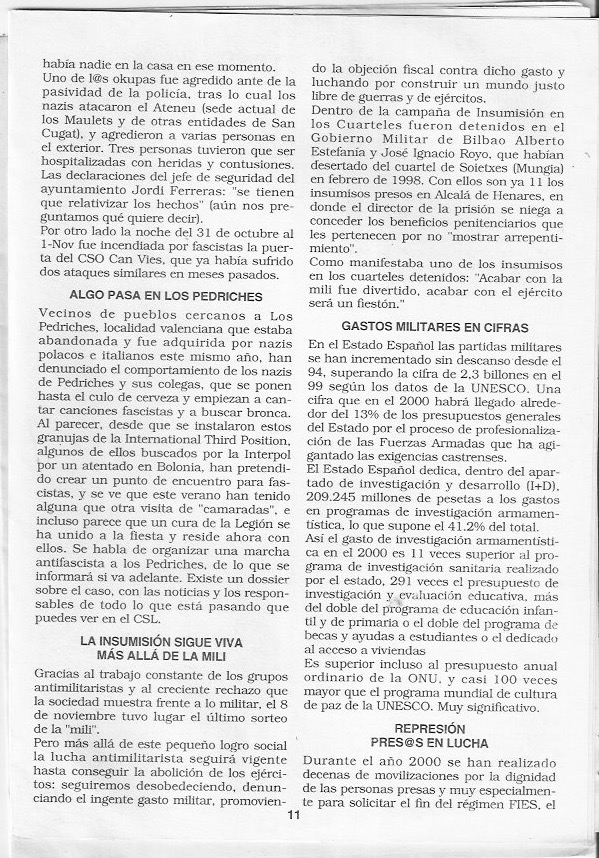 Página del fanzine