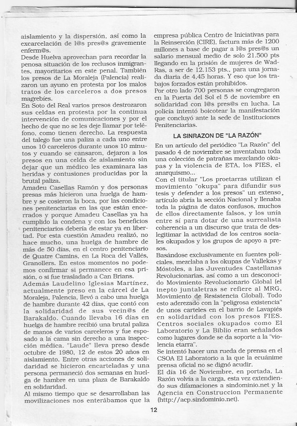 Página del fanzine