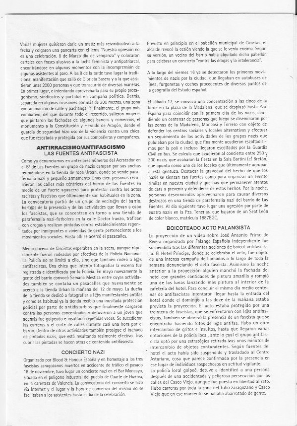 Página del fanzine