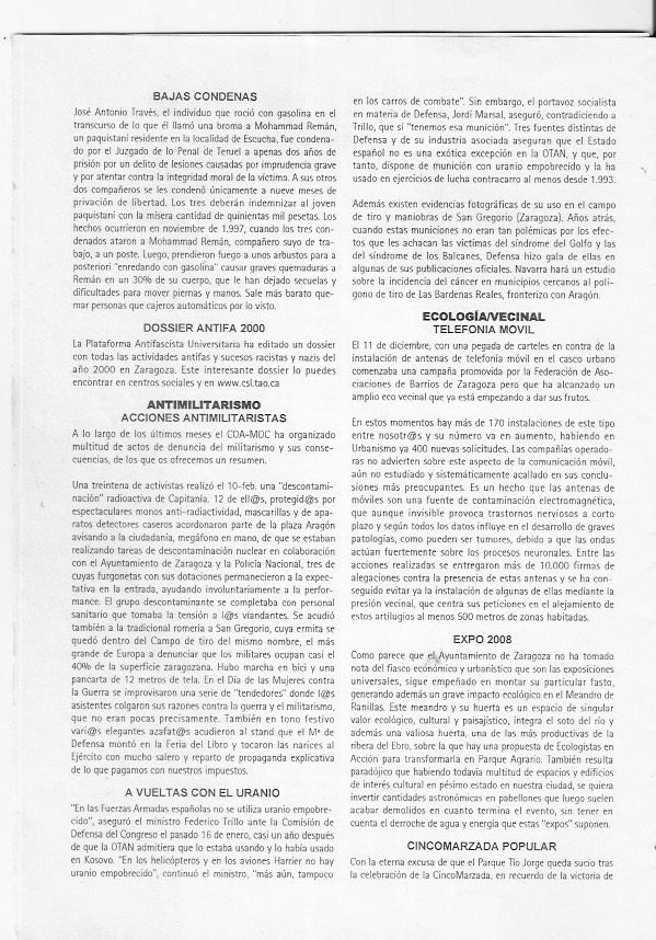 Página del fanzine