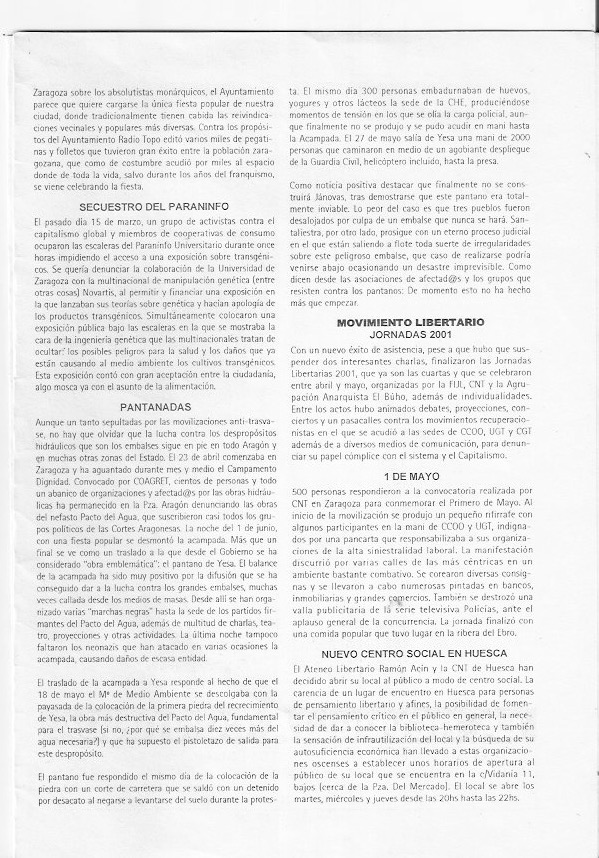 Página del fanzine