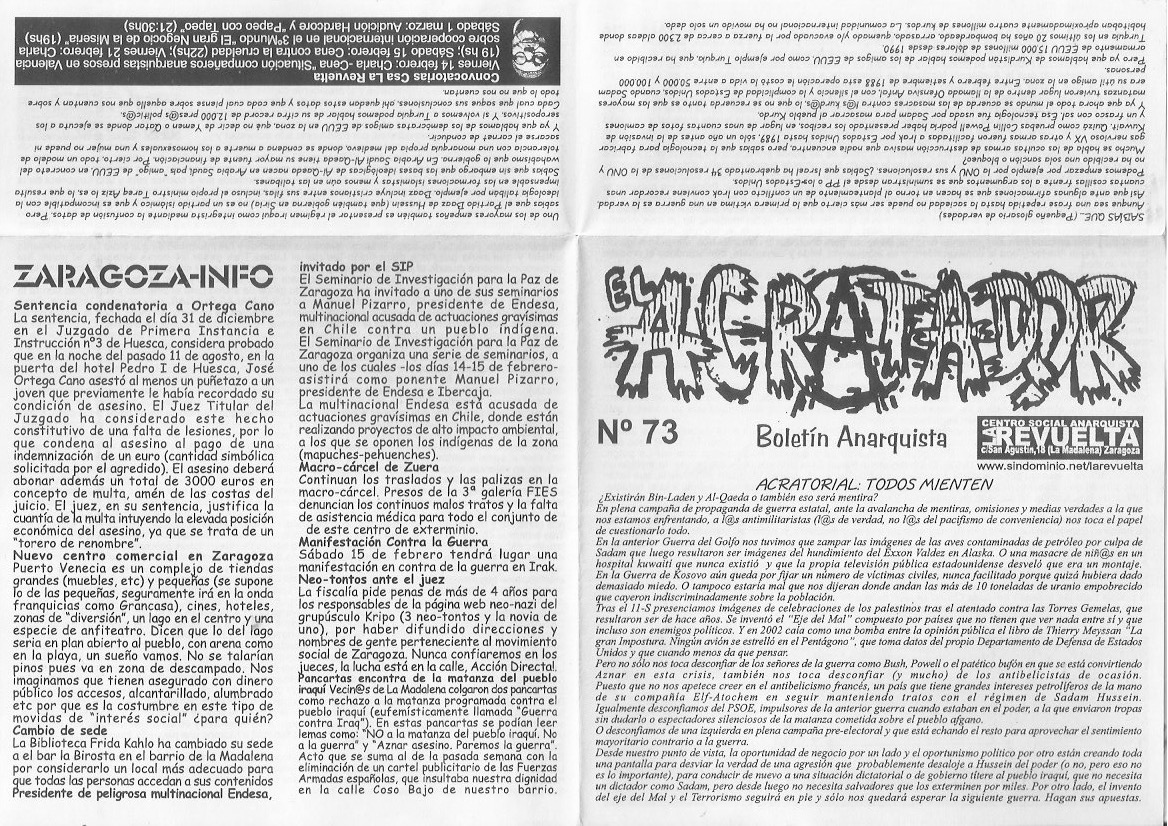 Página del fanzine