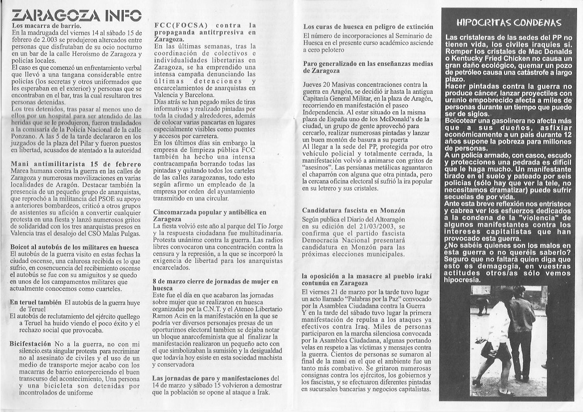 Página del fanzine