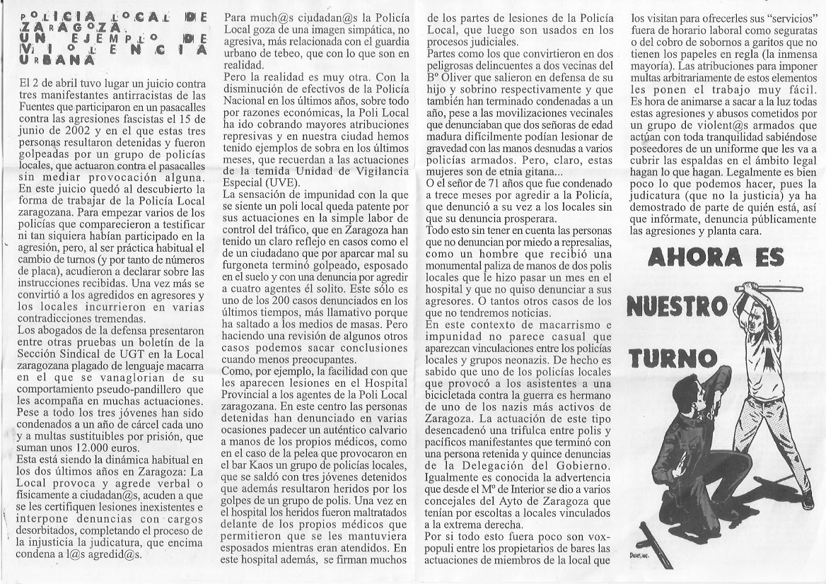 Página del fanzine