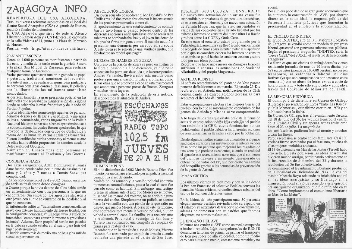 Página del fanzine
