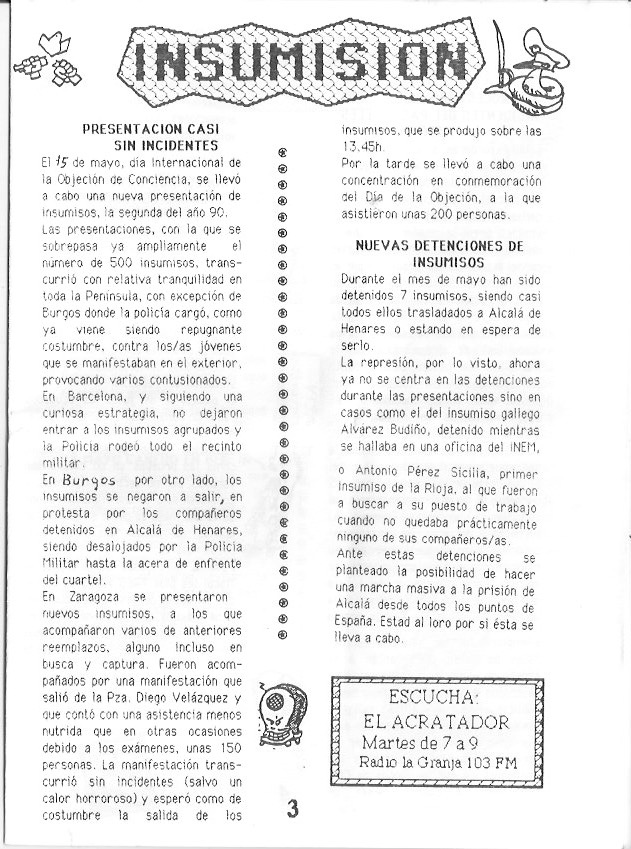 Página del fanzine