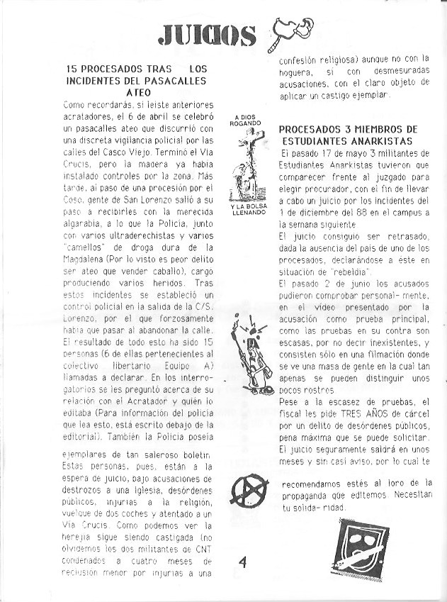 Página del fanzine
