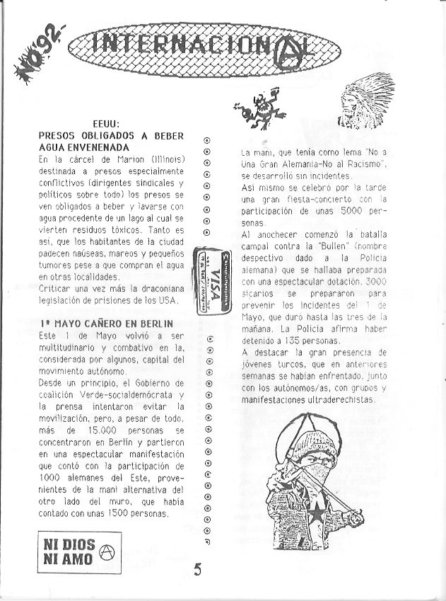Página del fanzine