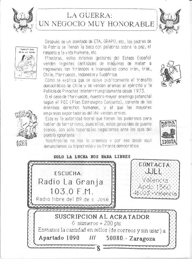 Página del fanzine