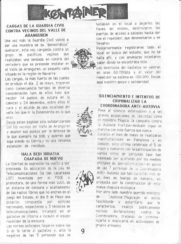 Página del fanzine