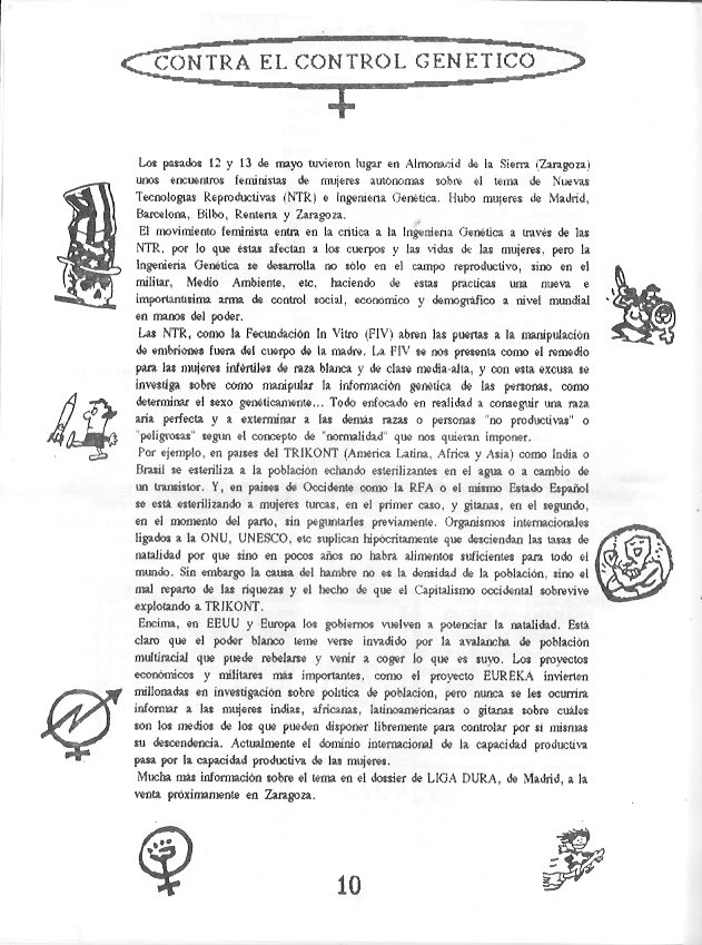 Página del fanzine