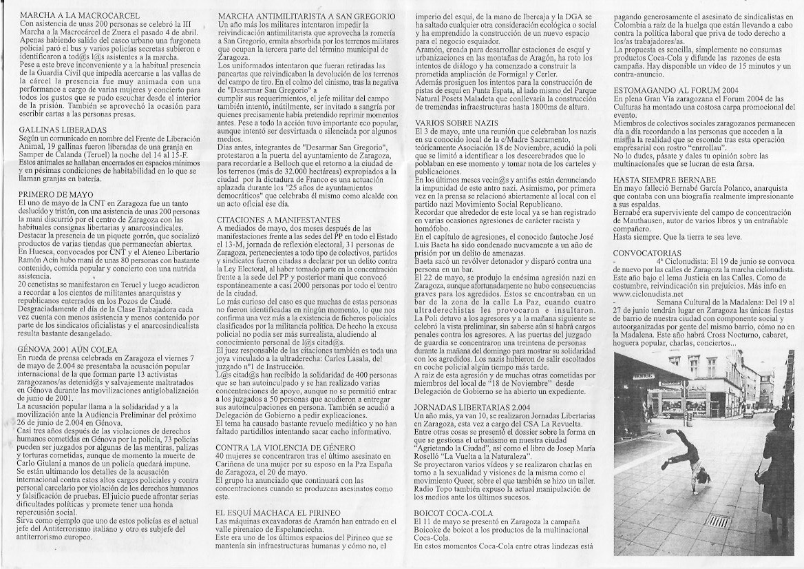 Página del fanzine