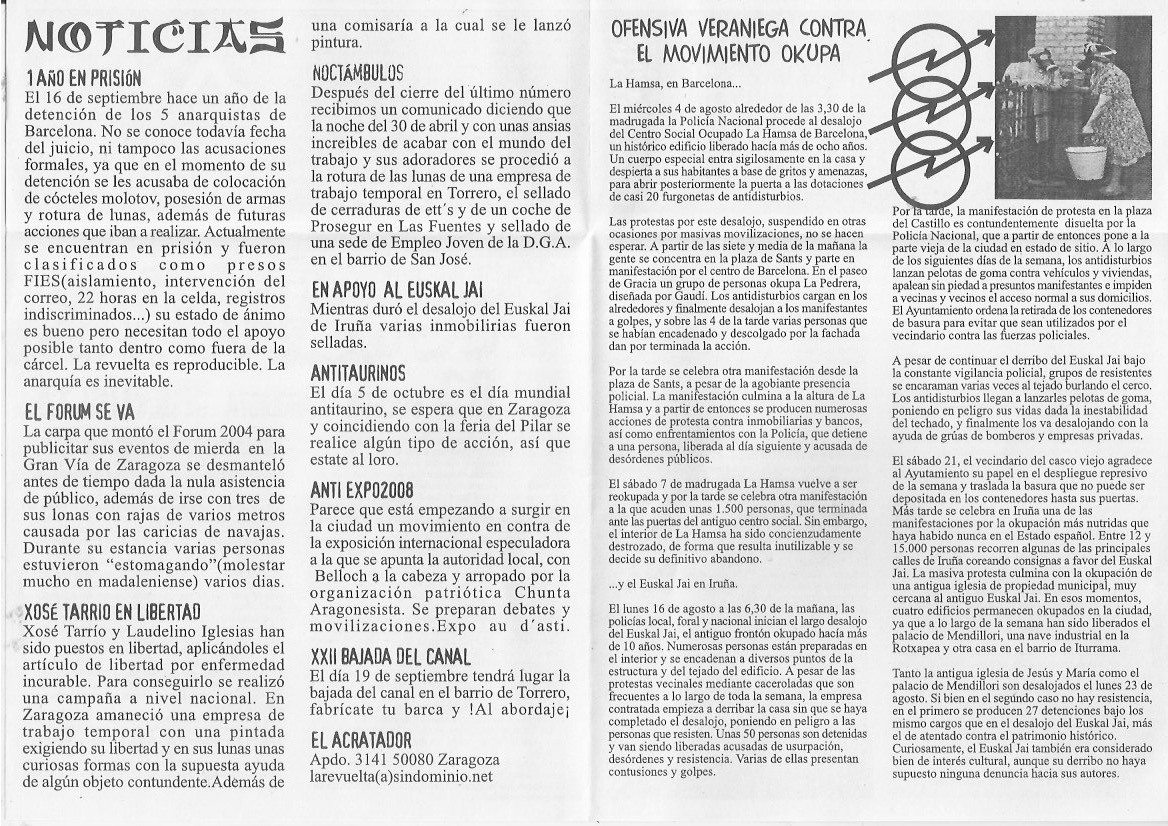 Página del fanzine