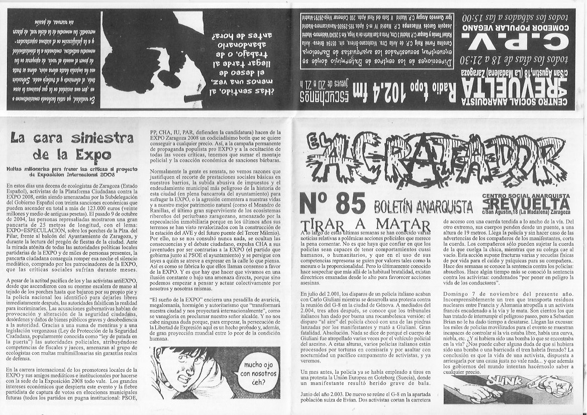 Página del fanzine