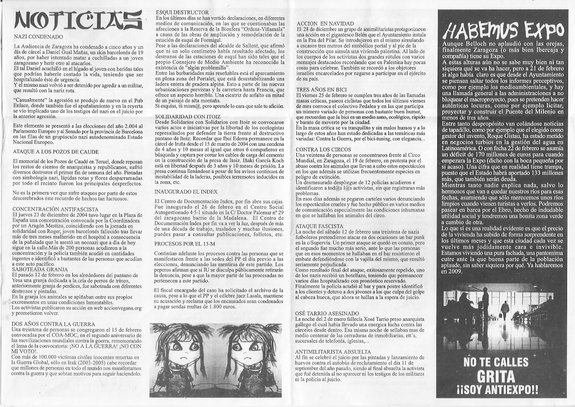 Página del fanzine