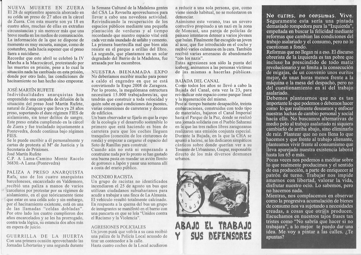 Página del fanzine