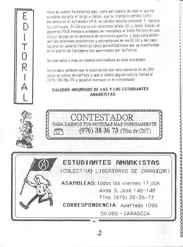 Página del fanzine